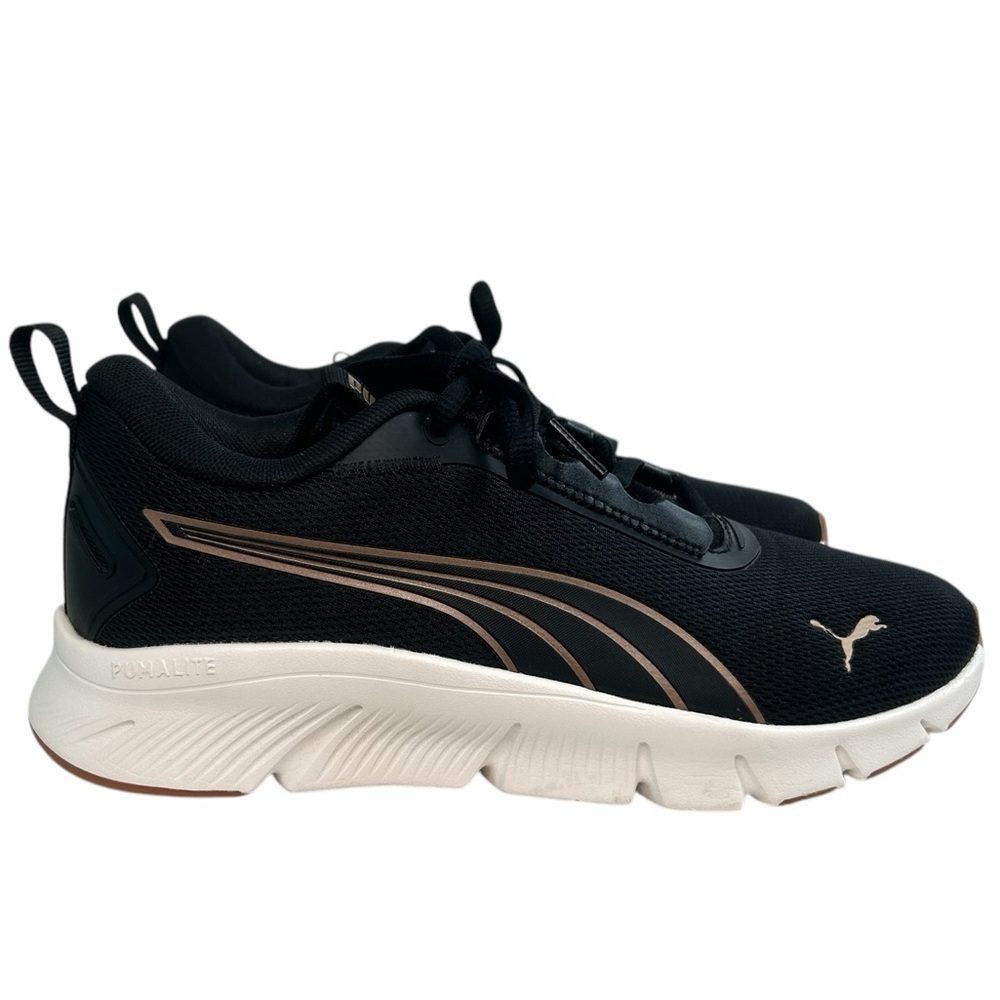 PUMA Womens SZ 7.5 Flexfocus Lite Modern Cross Training Shoes Black-Gold